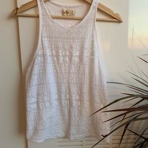 Hollister Sheer Flyaway Aztec Tank